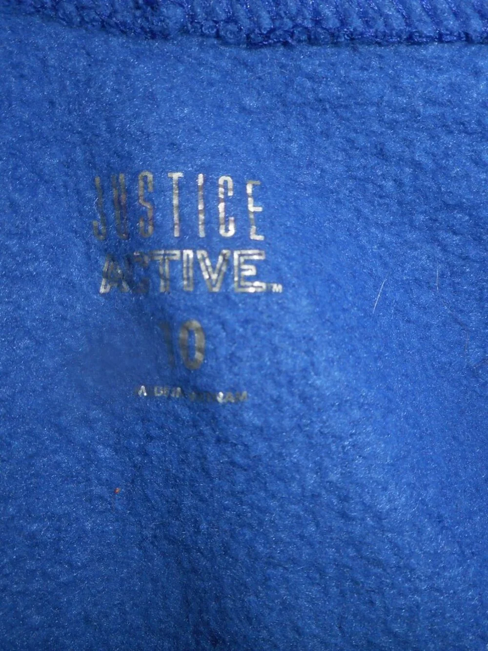 JUSTICE MOTIVE - zipper front, faux fur around hood, hoodie,sz 10